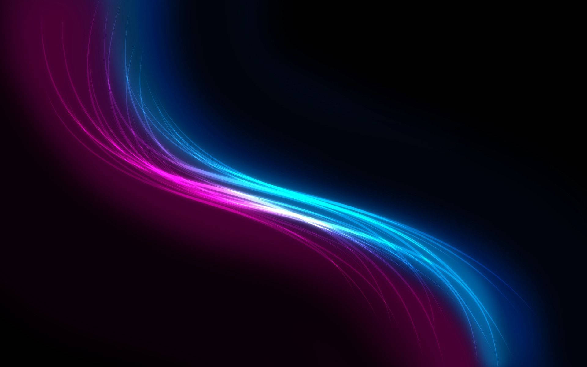 Dynamic Blue Purple Light Curves Background