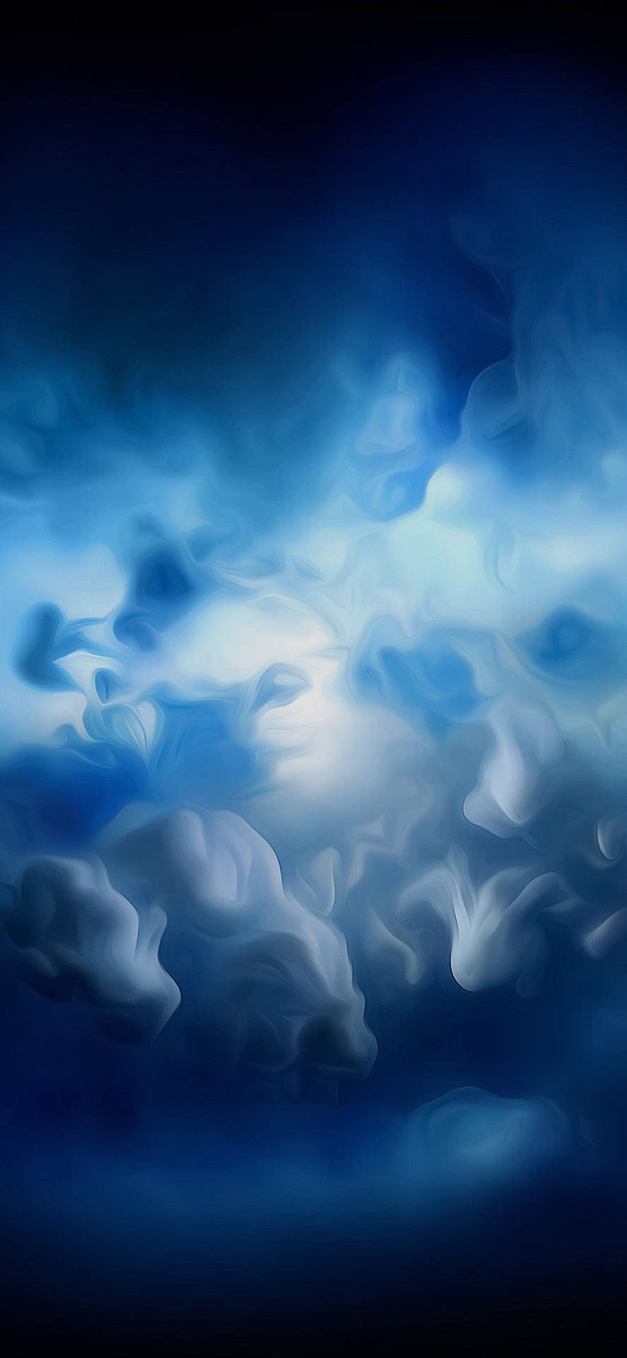 Dynamic Blue Smoke Clouds Background