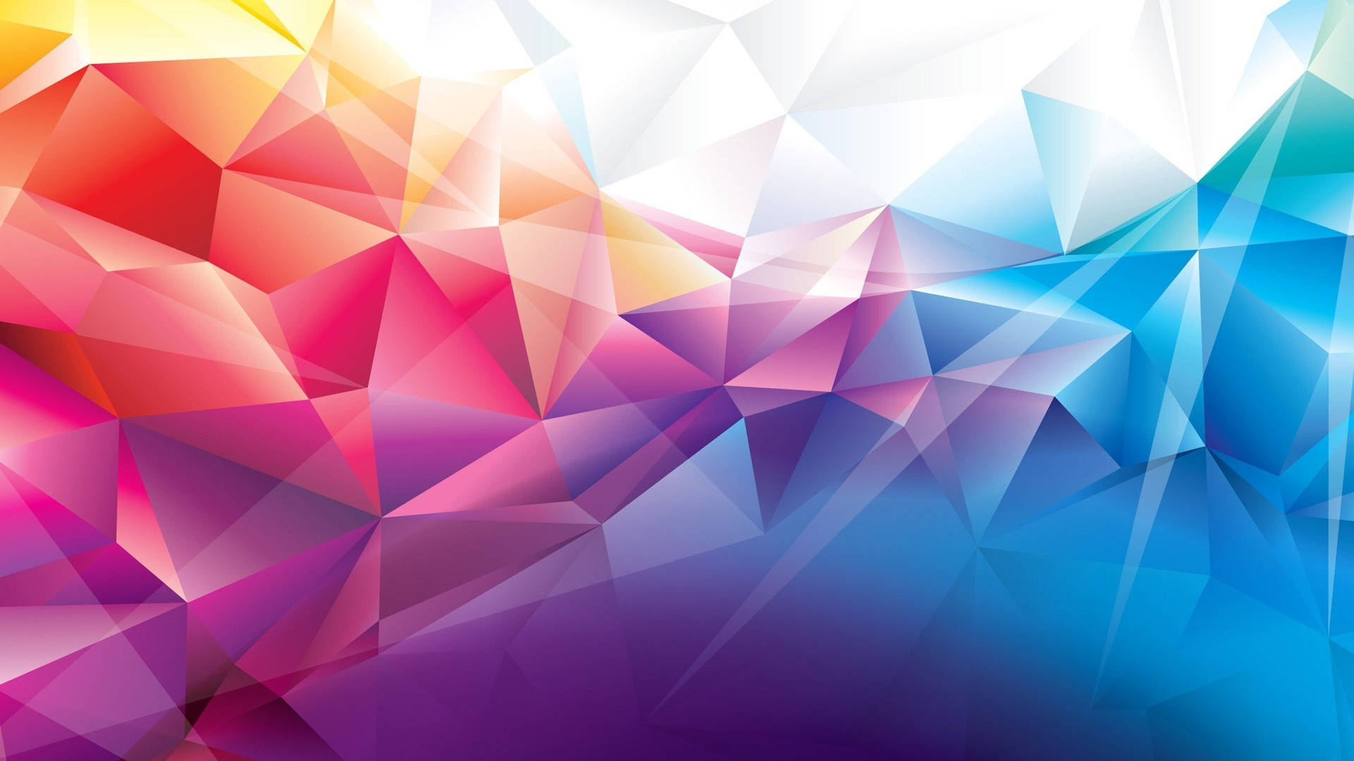 Dynamic Colorful Low Poly Pattern Background