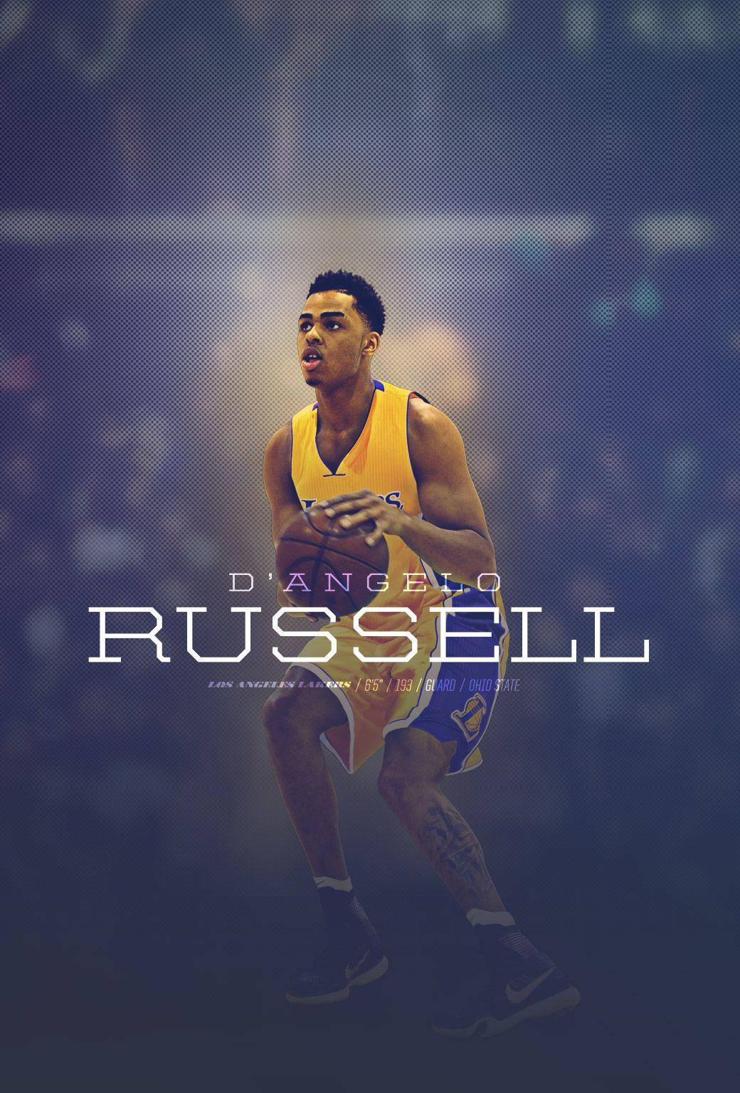 Dynamic D'angelo Russell In Action Background