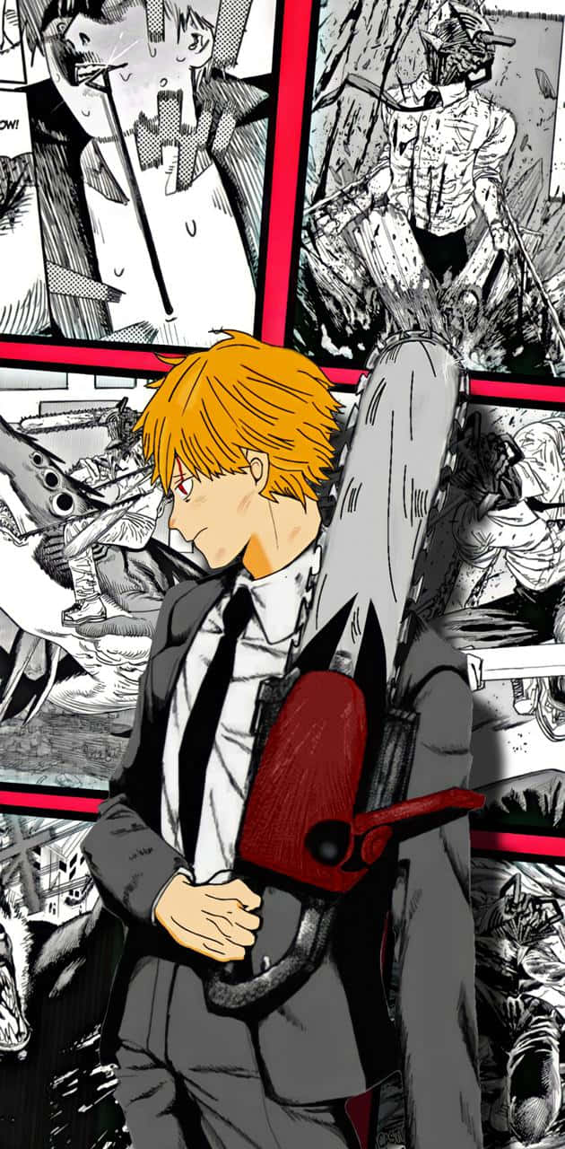 Dynamic Denji Chainsaw Man Pfp Background