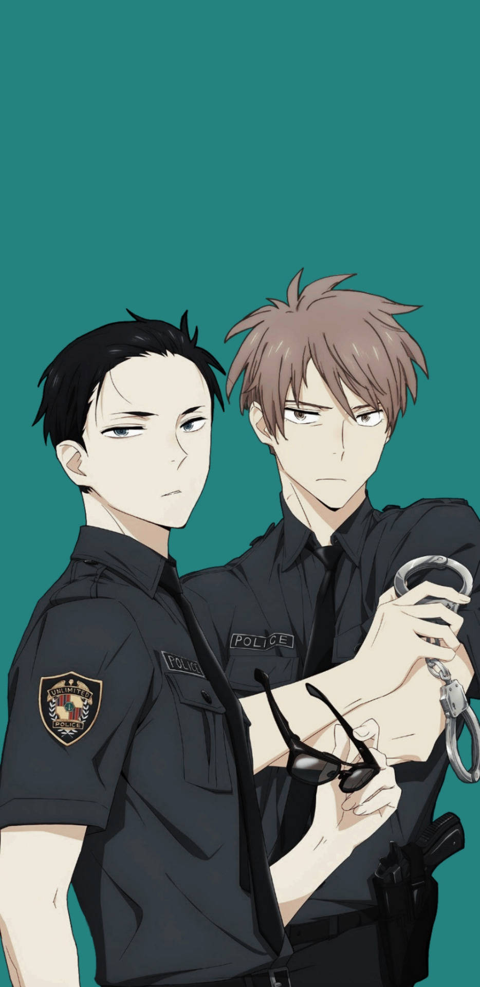 Dynamic Duo - Daisuke Kambe And Haru Kato From The Millionaire Detective Balance: Unlimited Background