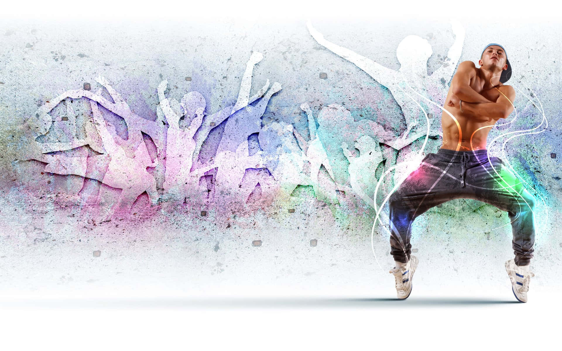 Dynamic Hip Hop Dance Motion Background