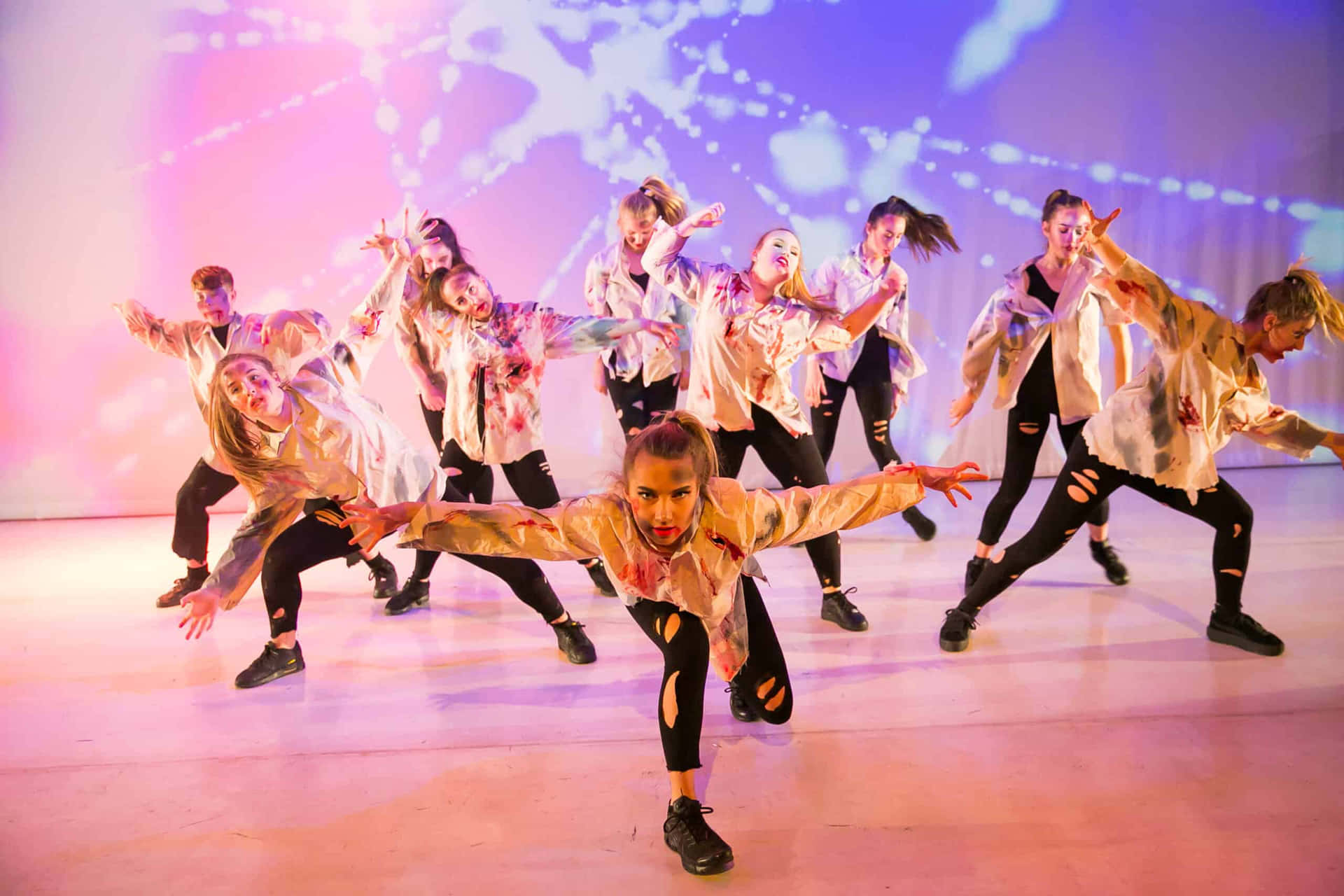 Dynamic Hip Hop Dance Performance Background