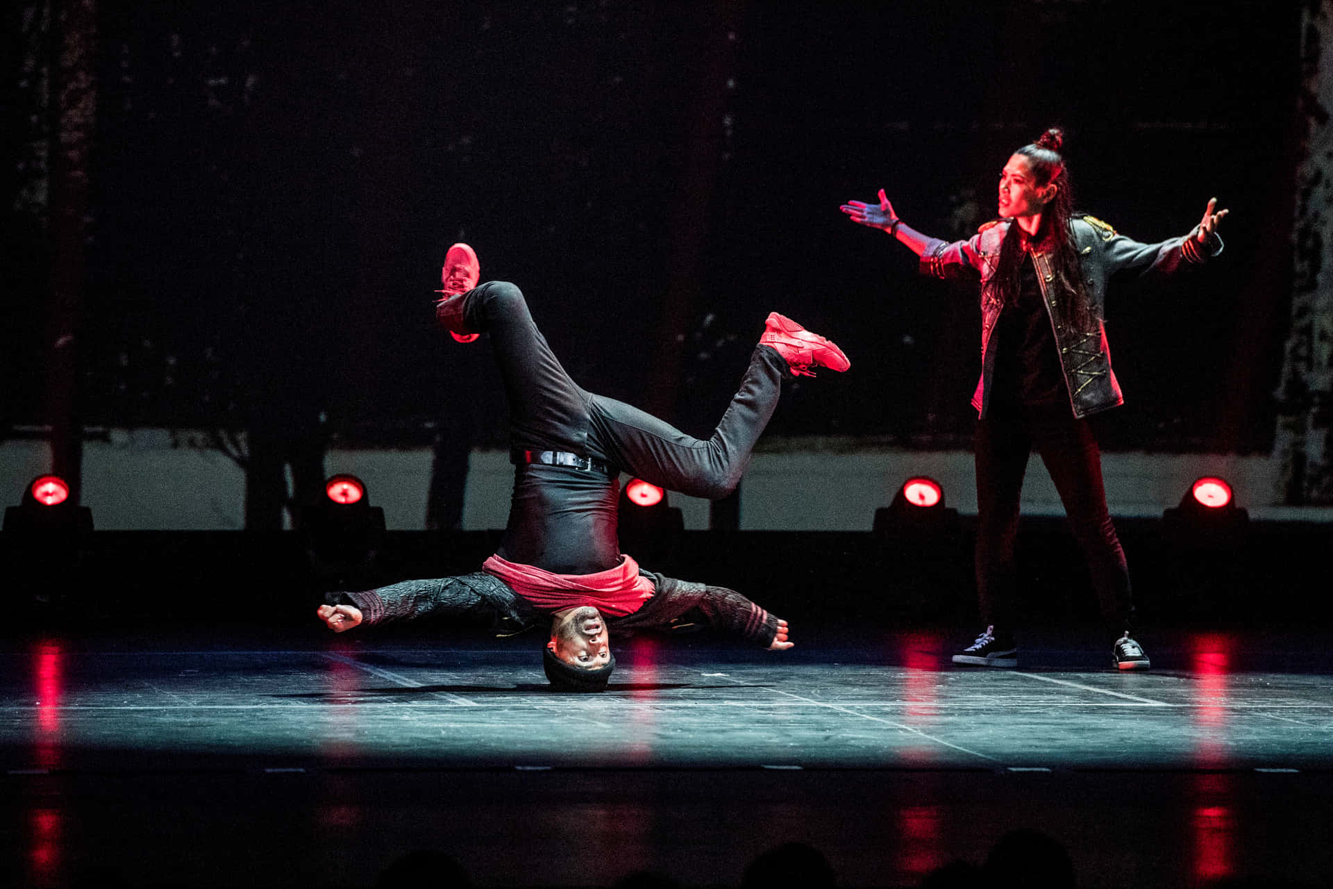 Dynamic Hip Hop Dance Performance Background