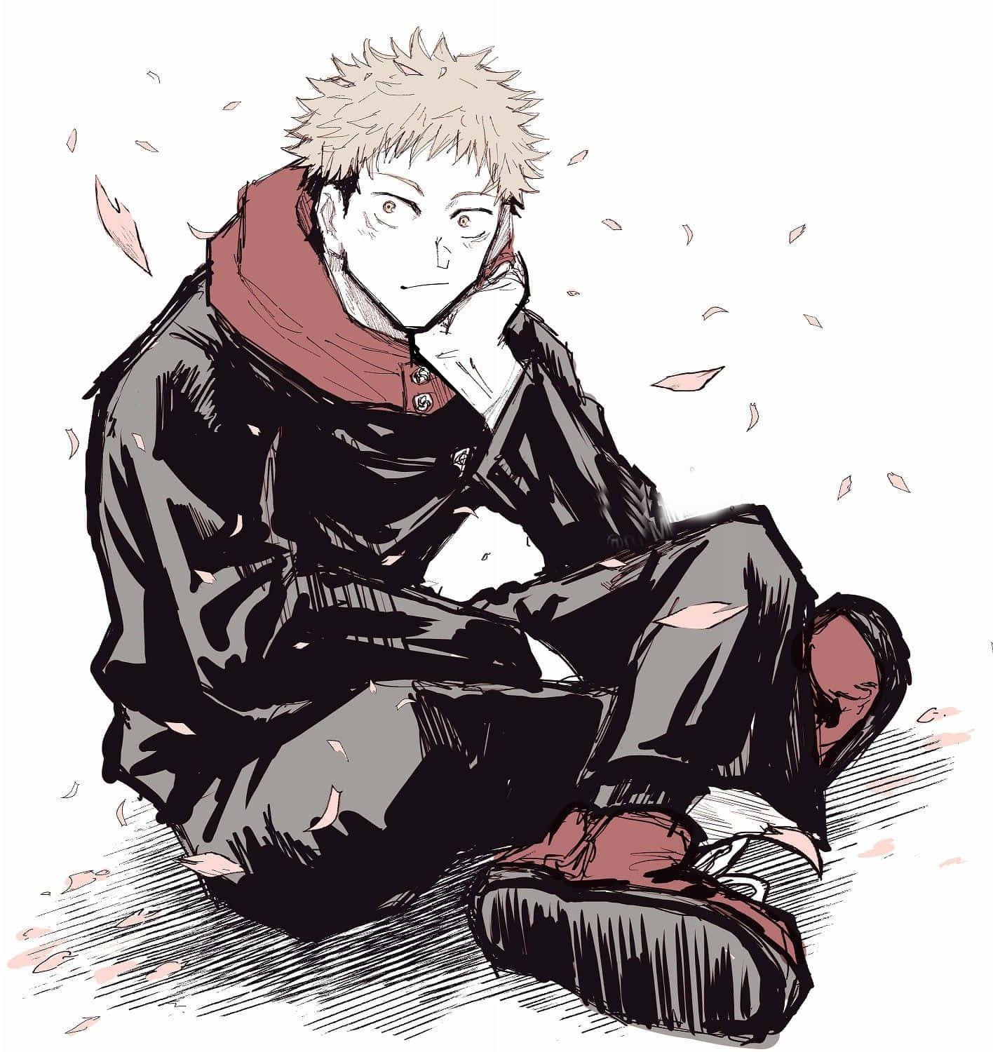 Dynamic Itadori Yuji Wall Art Background