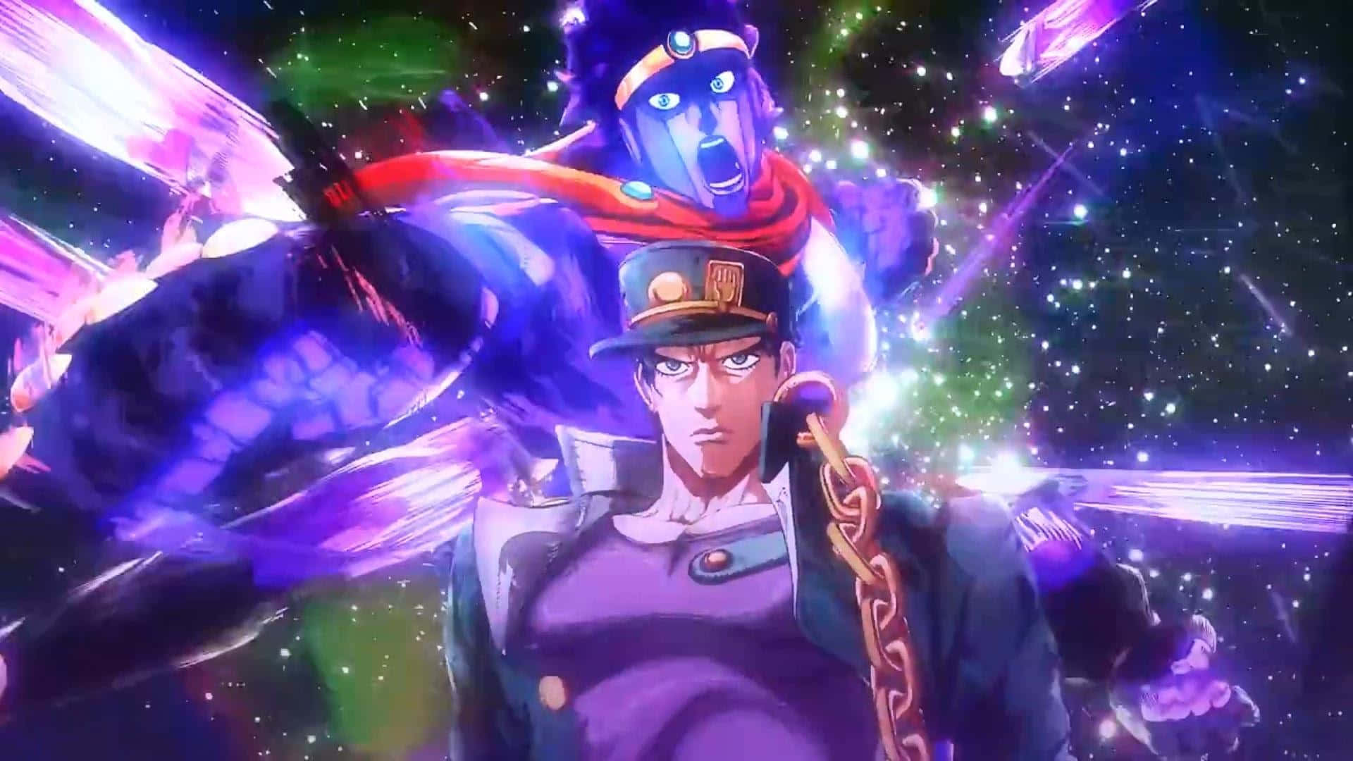 Dynamic Joseph Joestar In Action Background