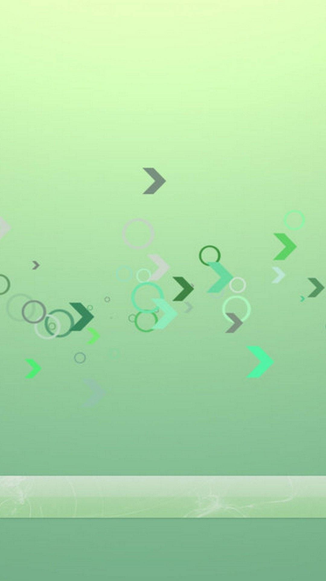 Dynamic Light Green Arrow Circles Background