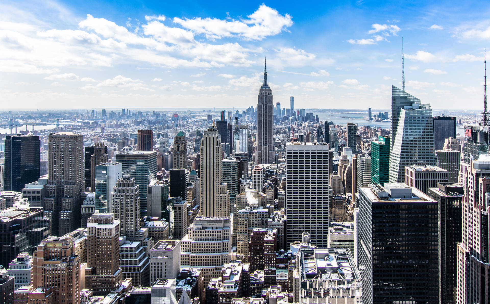 Dynamic New York City Skyline Background