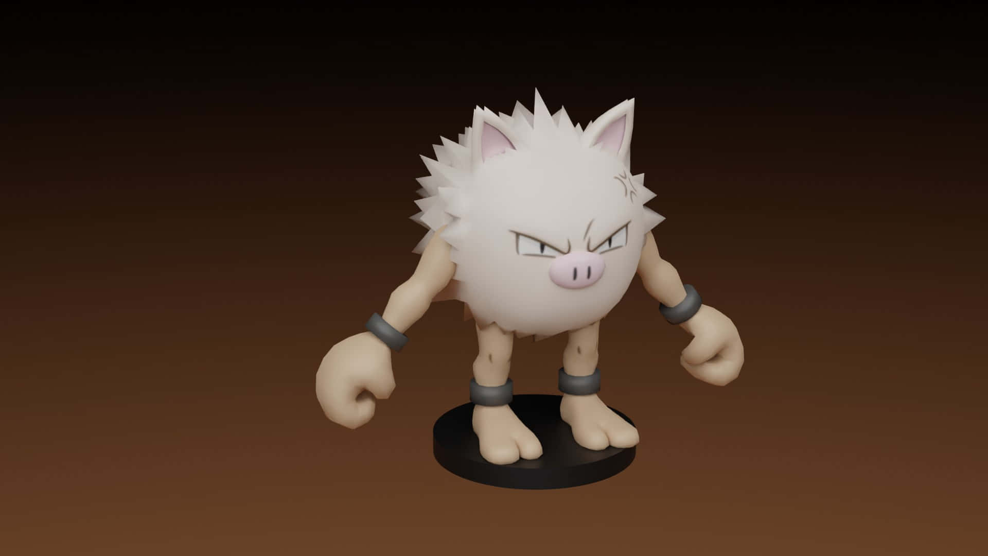Dynamic Primeape Unleashed - Iconic Pokemon In Its Natural Fury Background