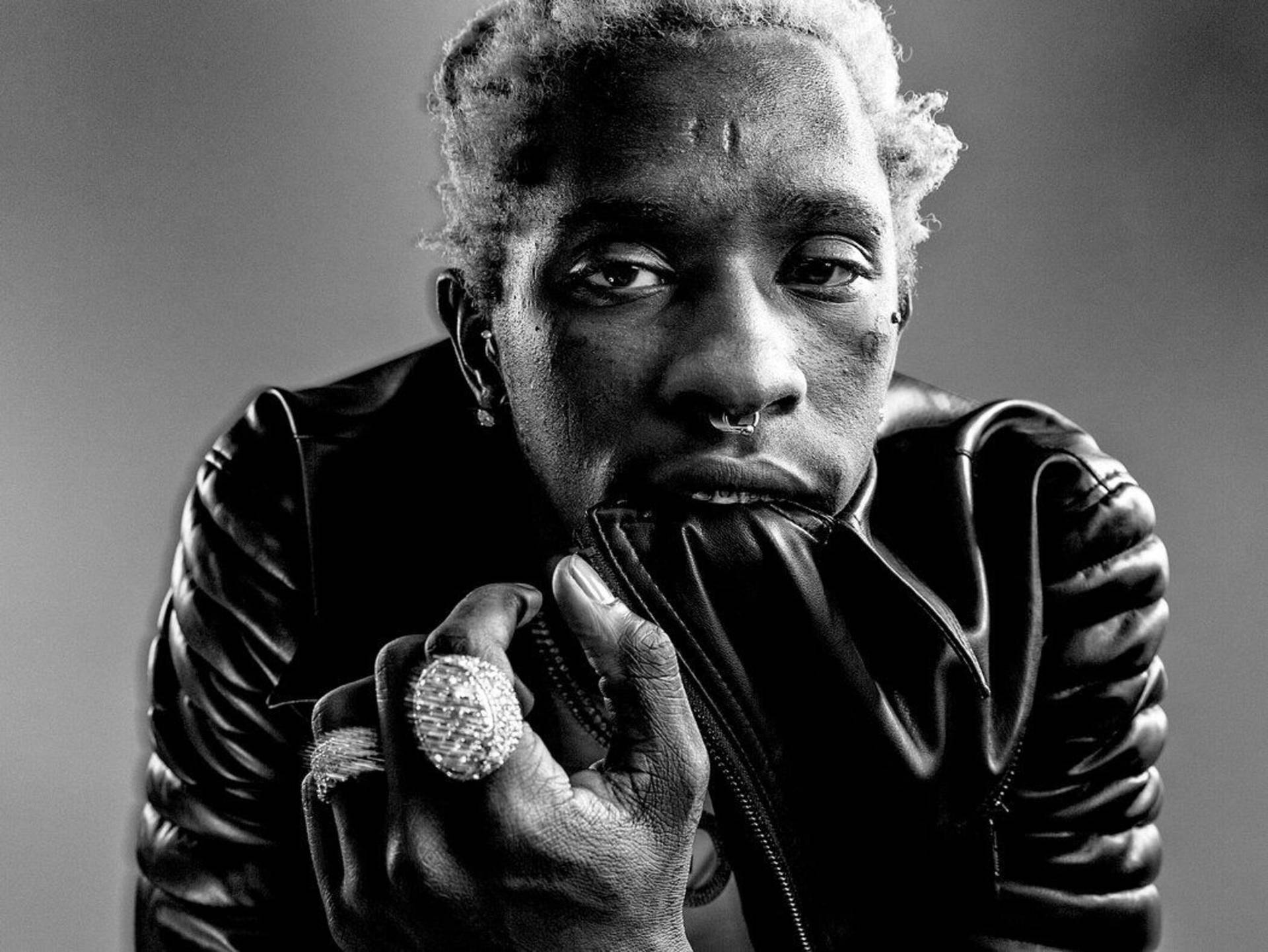 Dynamic Rapper Young Thug Photoshoot For Fans Background