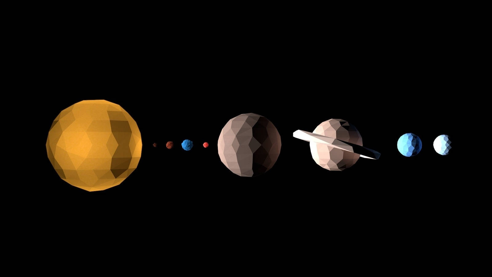 Dynamic Shaped Solar System Hd Background
