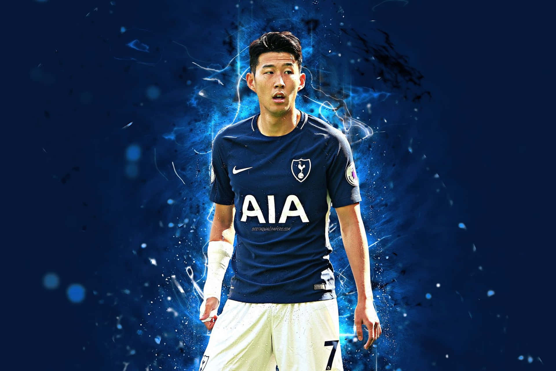 Dynamic Soccer Player Artwork Background