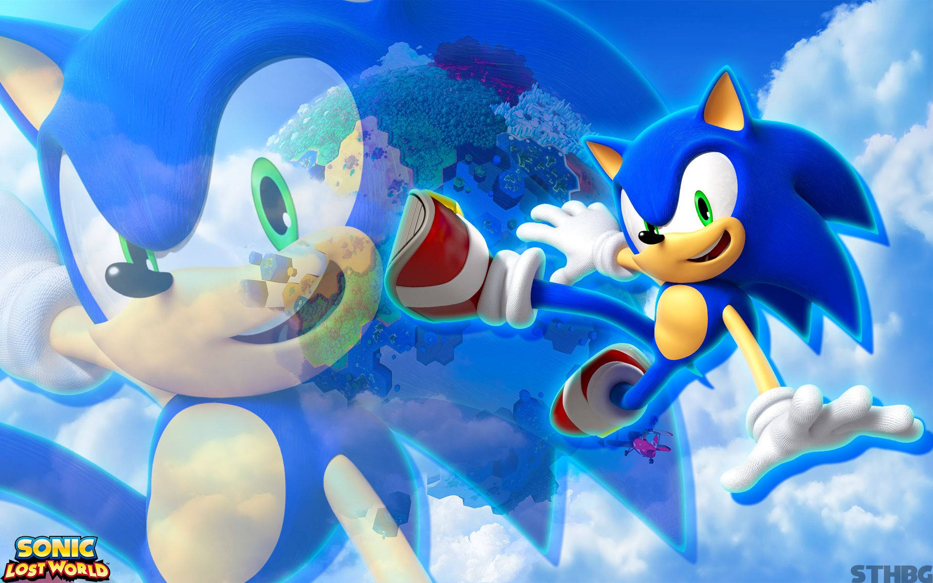 Dynamic Sonic In Sonic Lost World Background