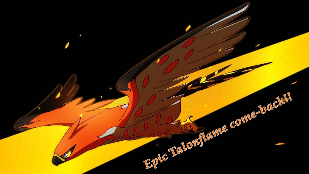 Dynamic Talonflame In Flight