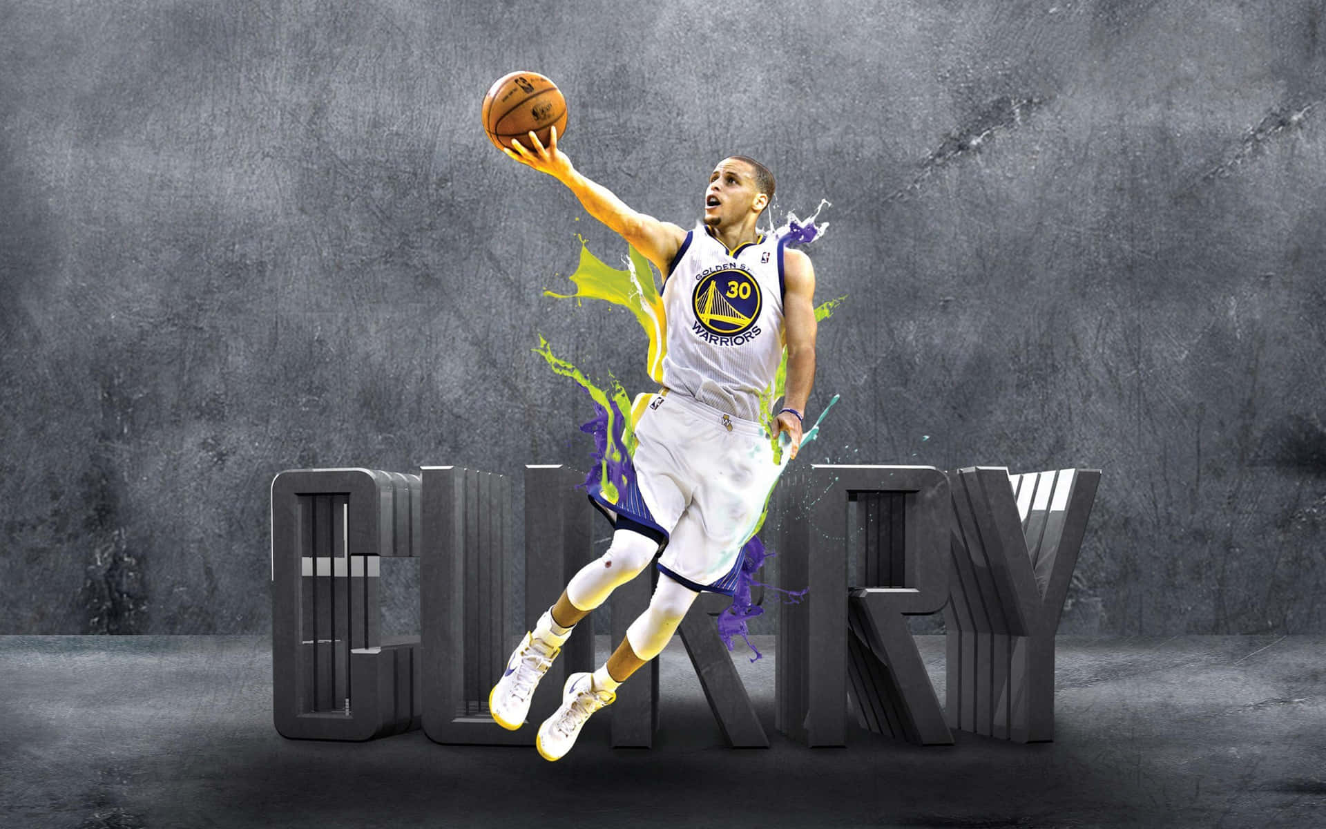 Dynamic Warriors Basketball Player Dunk