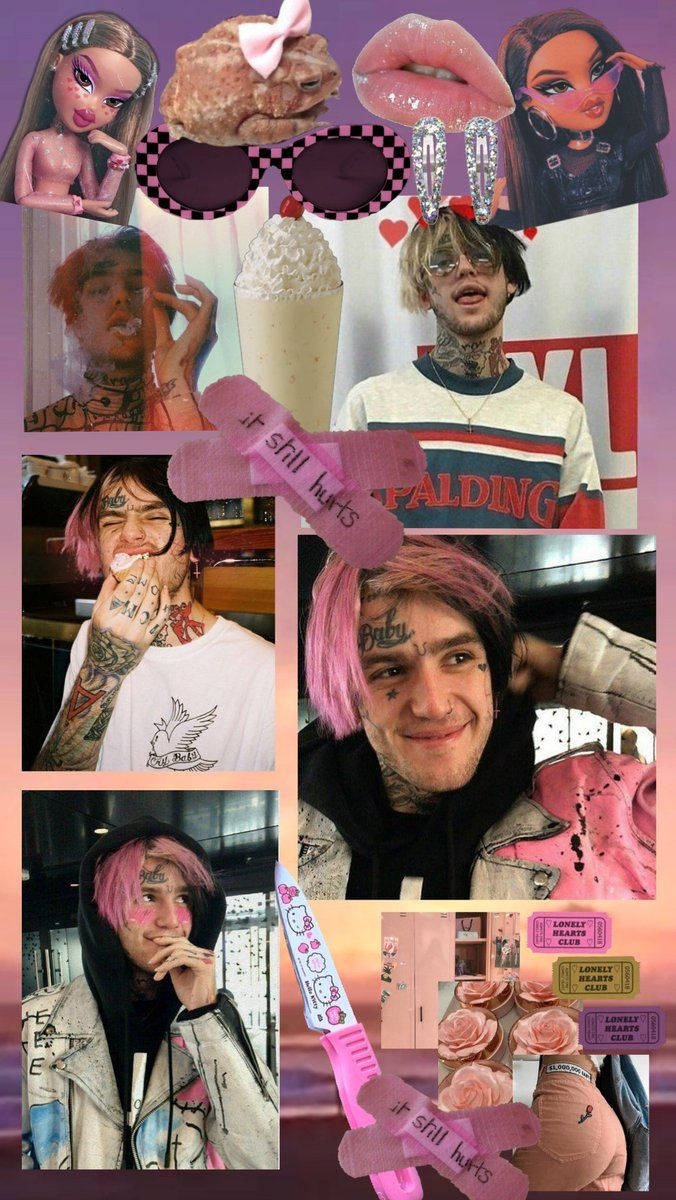 E-girl Aesthetic Lil Peep Collage Background