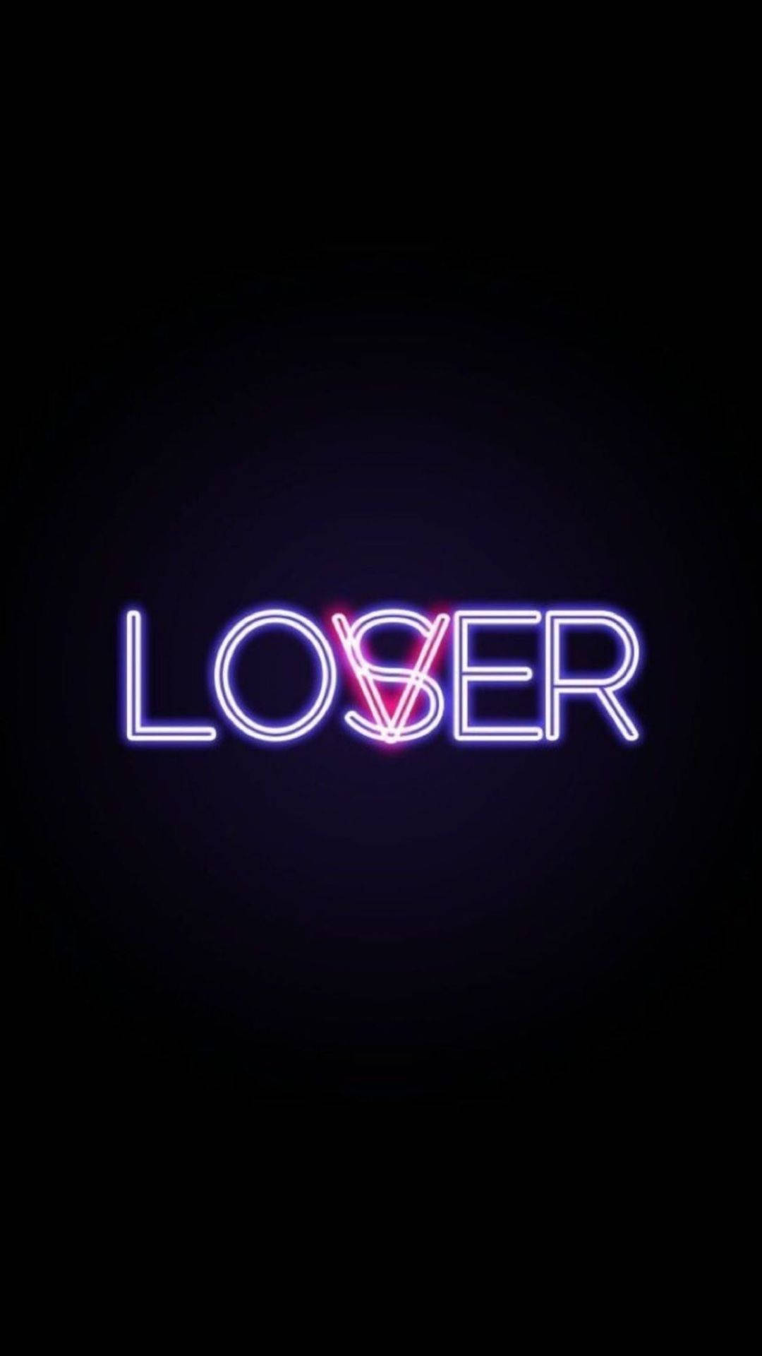 E-girl Aesthetic Neon Sign Phone Background