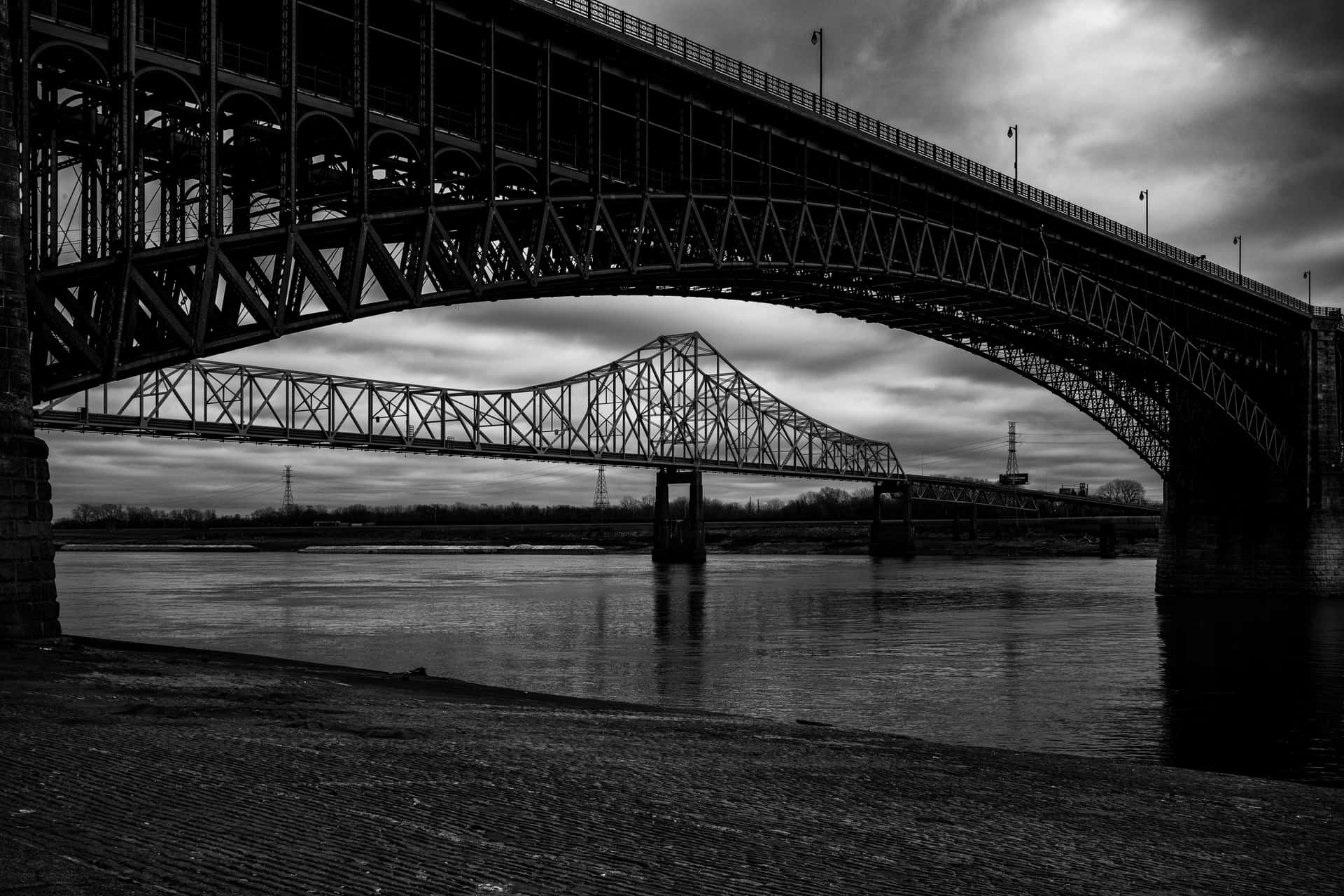 Eads Bridge Mississippi River Photography