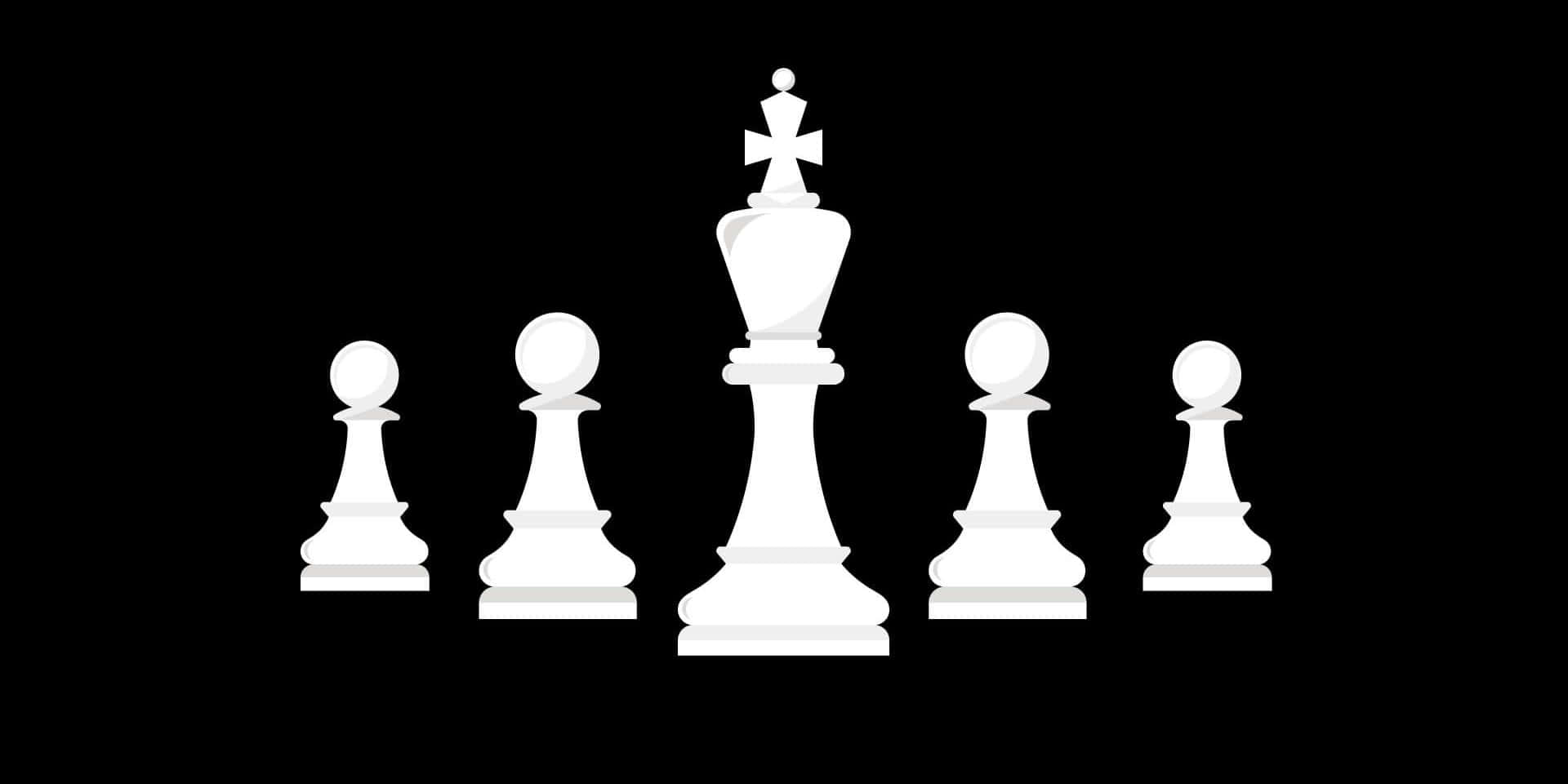 Eager Chess Pieces Background