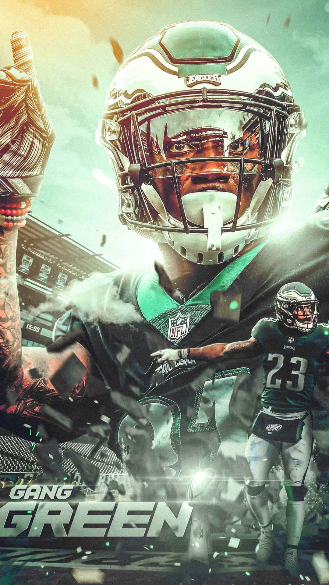 Eagles Football Cj Johnson Background