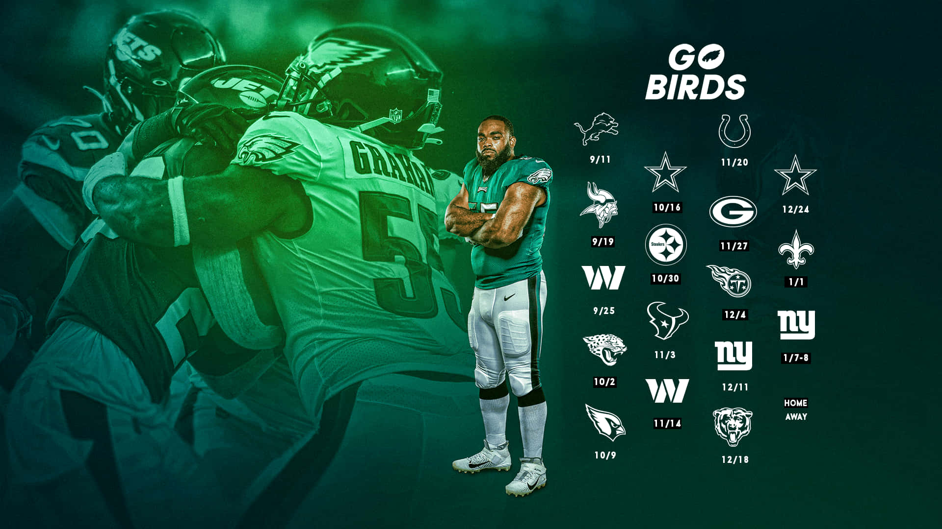 Eagles Football Go Birds Background