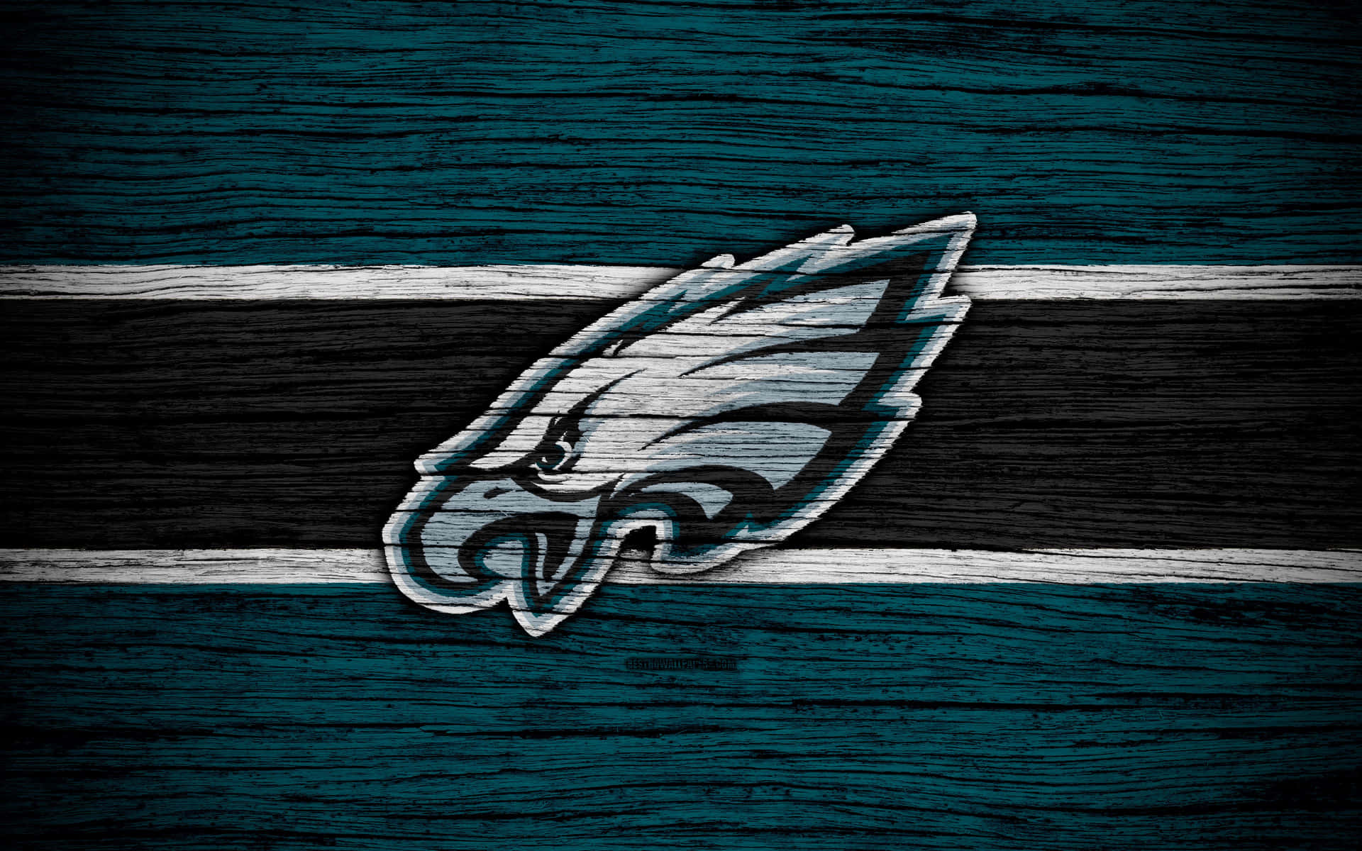 Eagles Football Logo On Rough Background Background