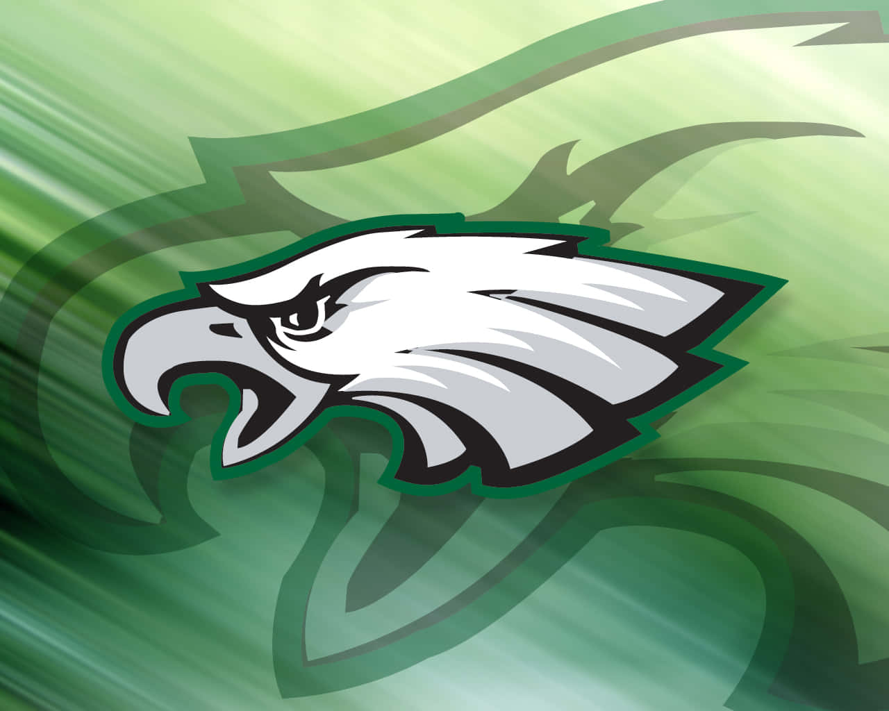 Eagles Football On Light Green Background Background