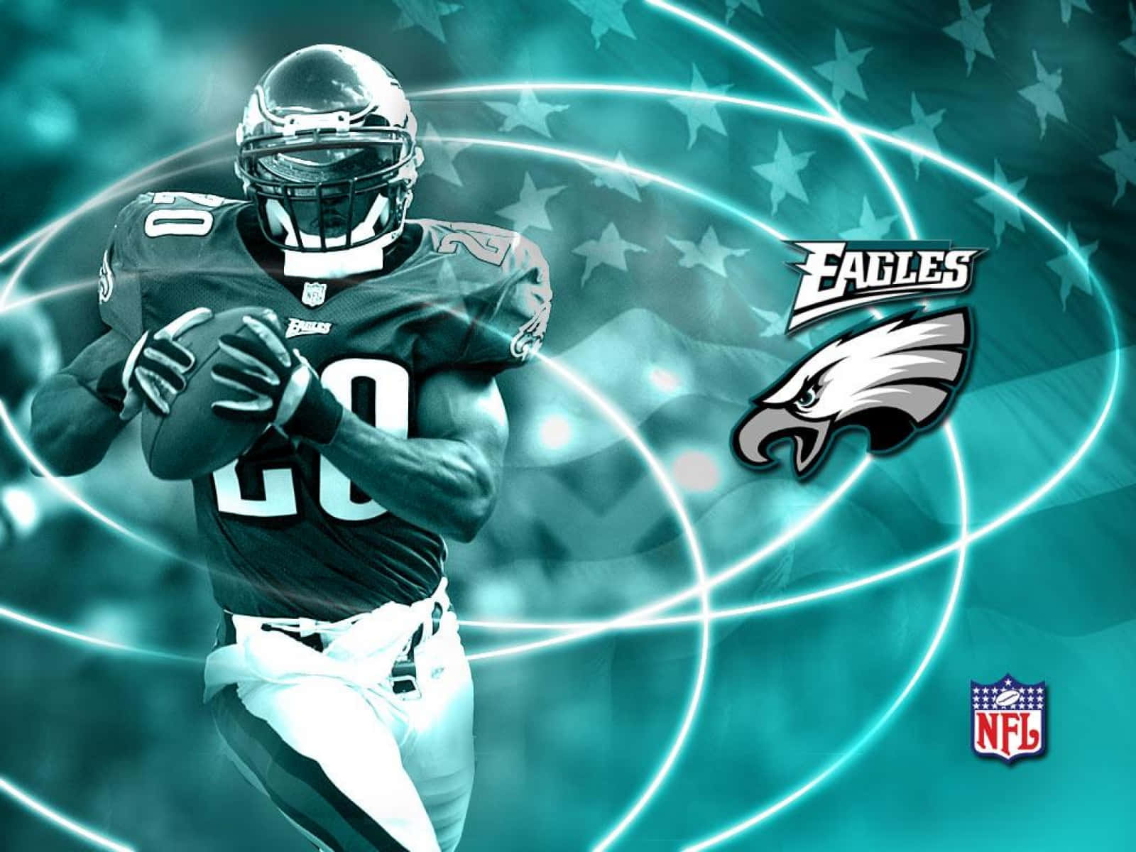 Eagles Football Us Flag Background