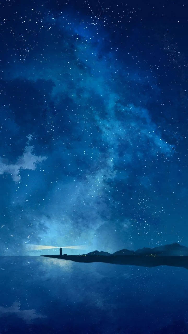 Early Evening Anime Sky 4k Phone Background