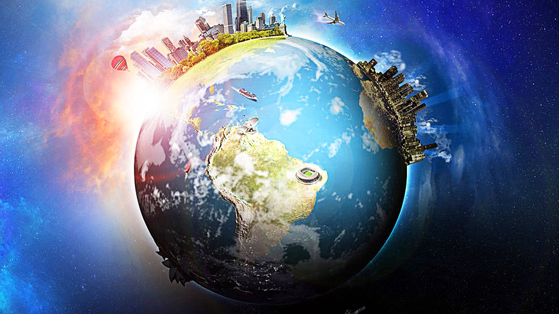 Earth Day 3d Art Background