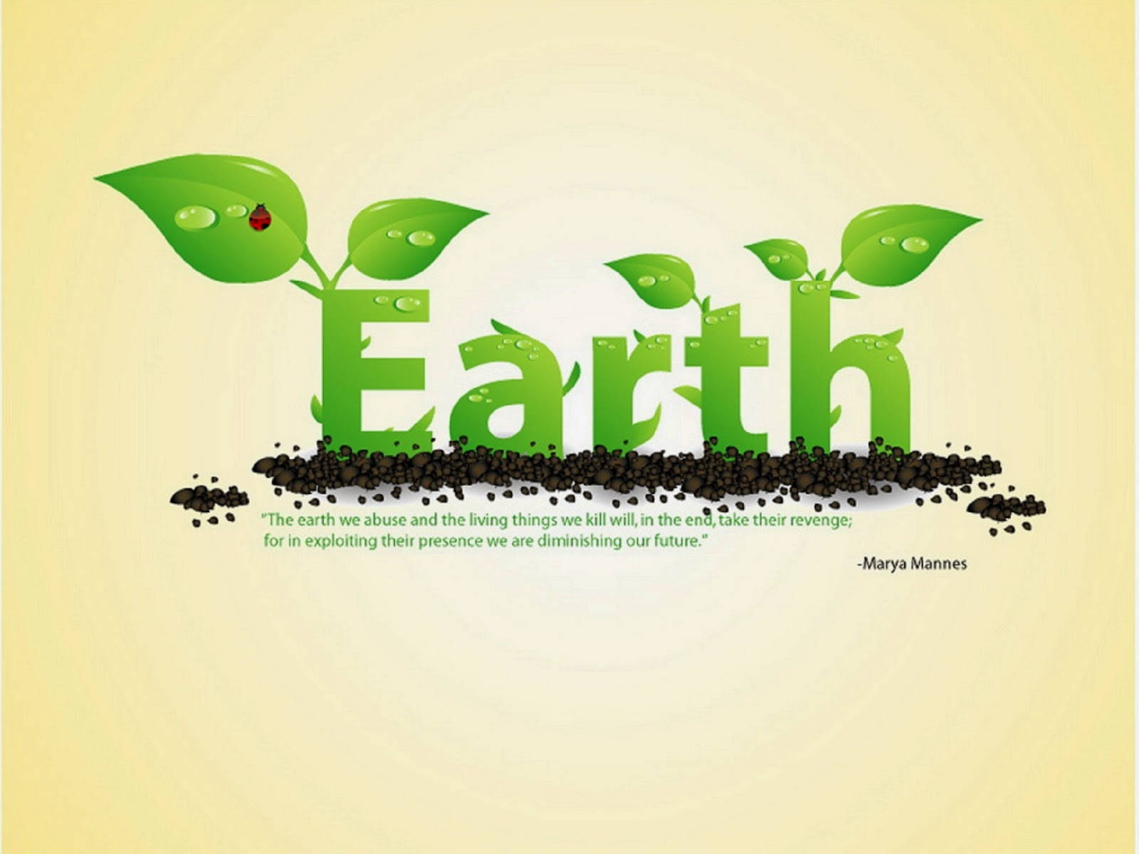 Earth Day Sprout Art Background