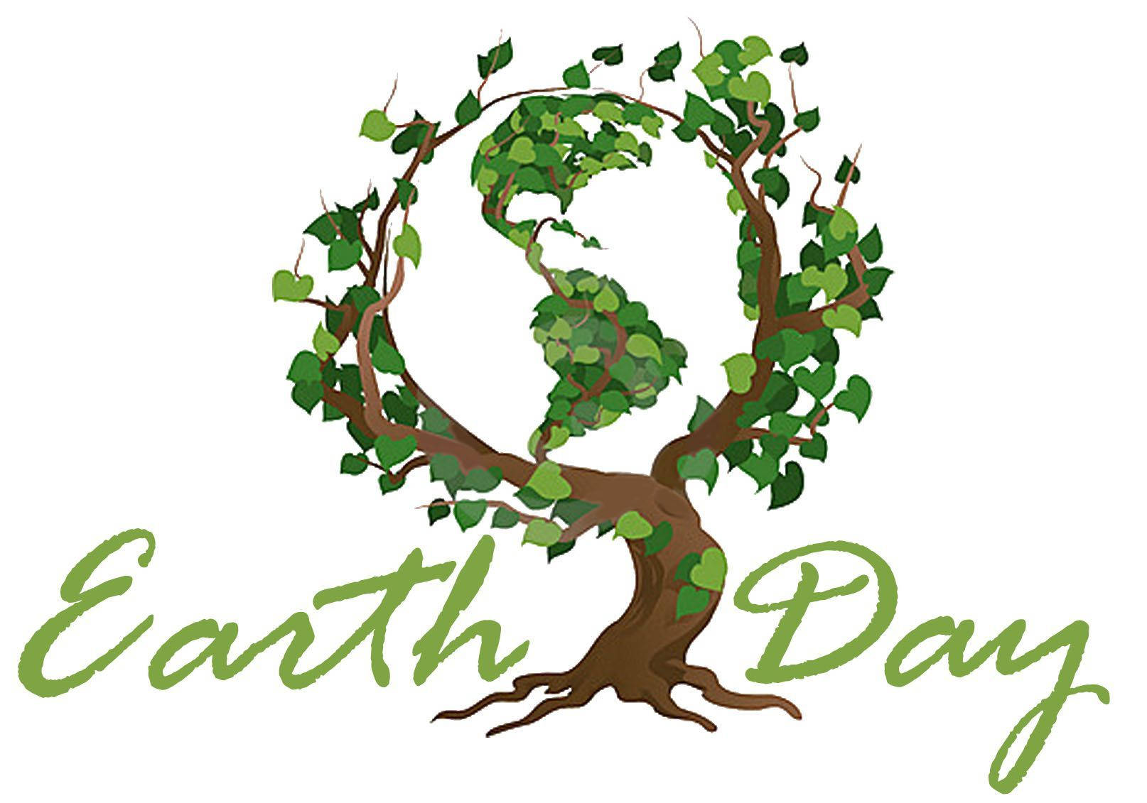 Earth Day Tree Digital Art Background