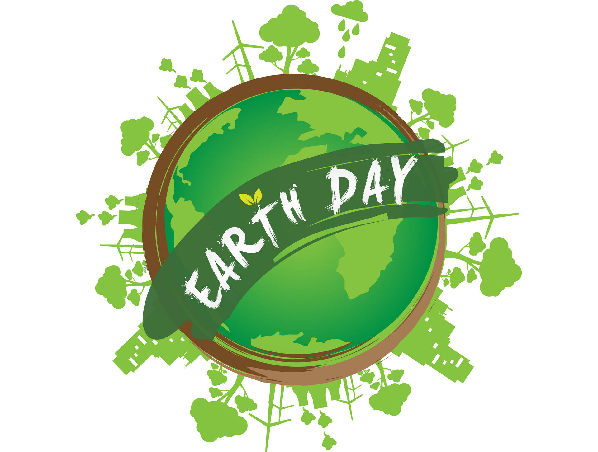 Earth Day Vector Art Background