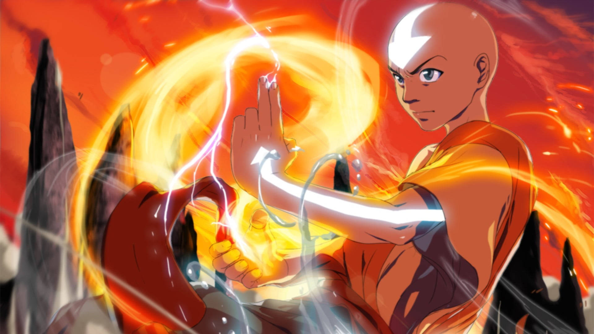 Earth Element User Avatar Aang Background