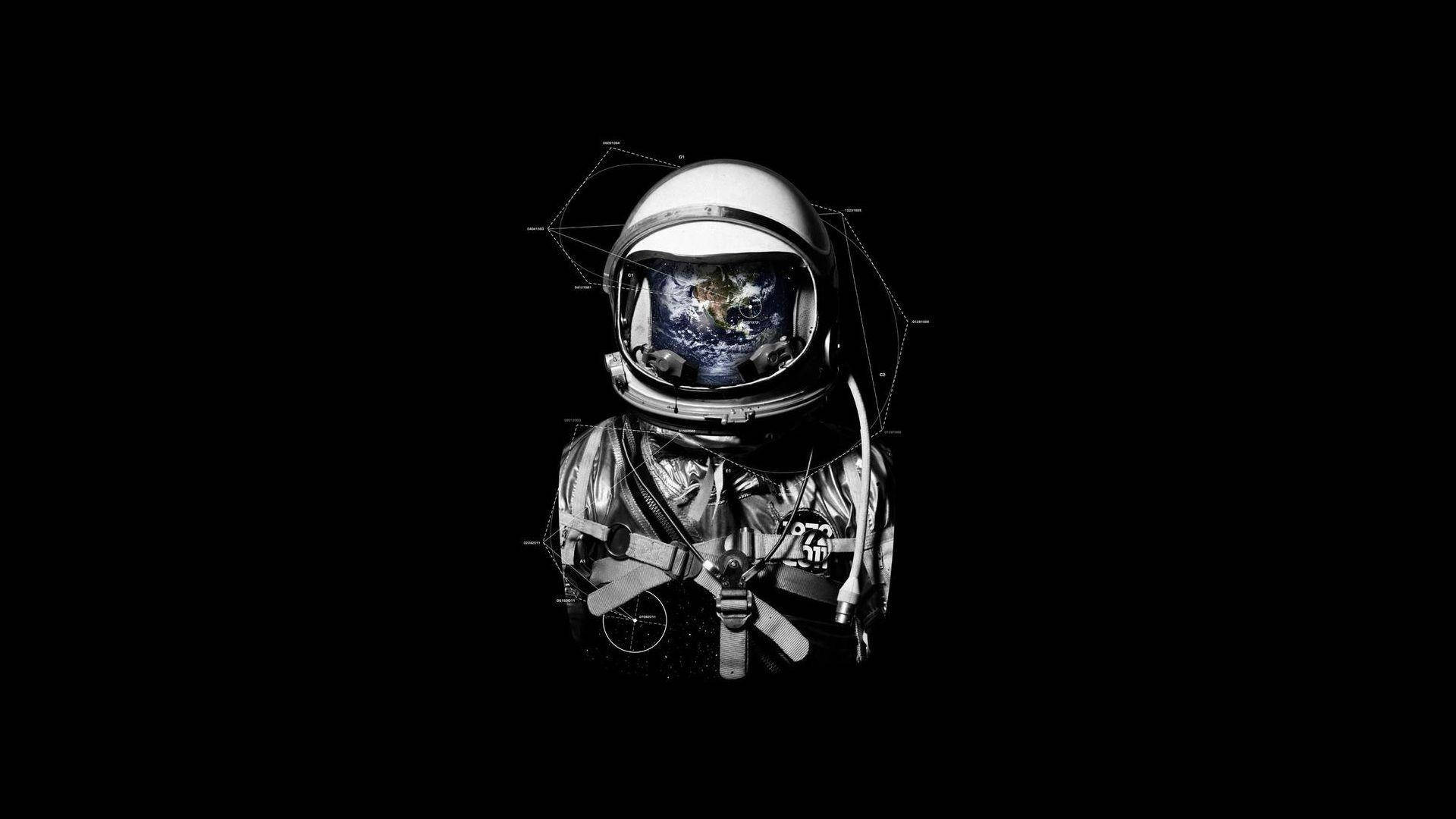 Earth In Astronaut Suit Digital Art