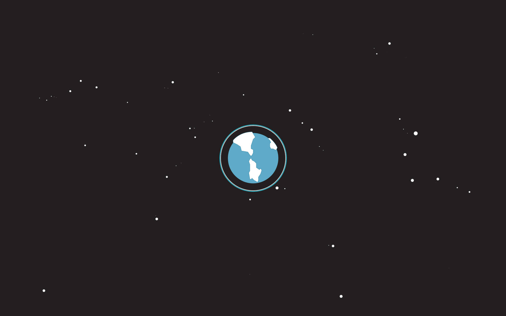Earth In Outer Space Basic Background
