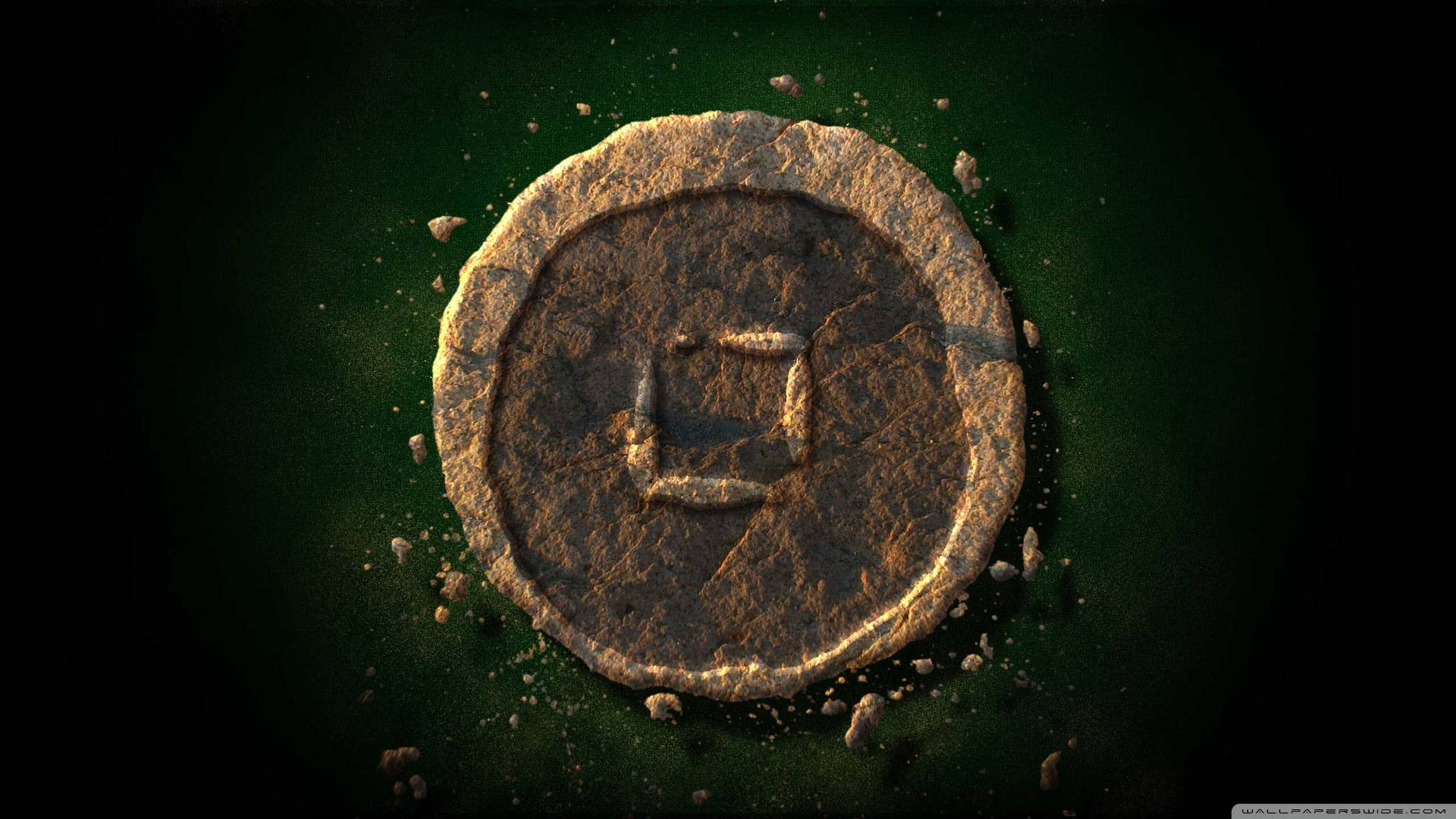 Earth Kingdom Element Logo In Avatar Background