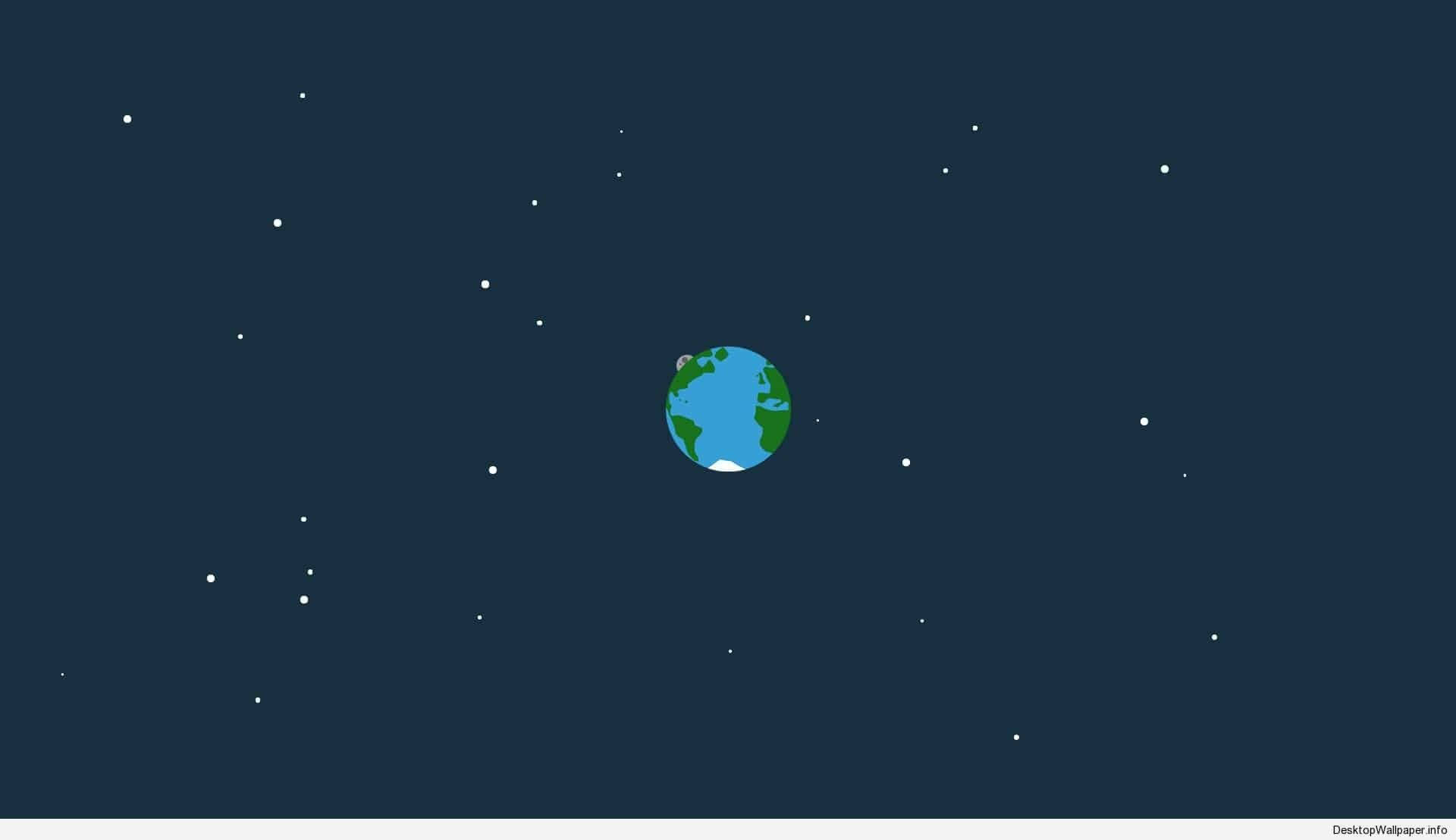 Earth Minimalist Laptop Screen Art Background