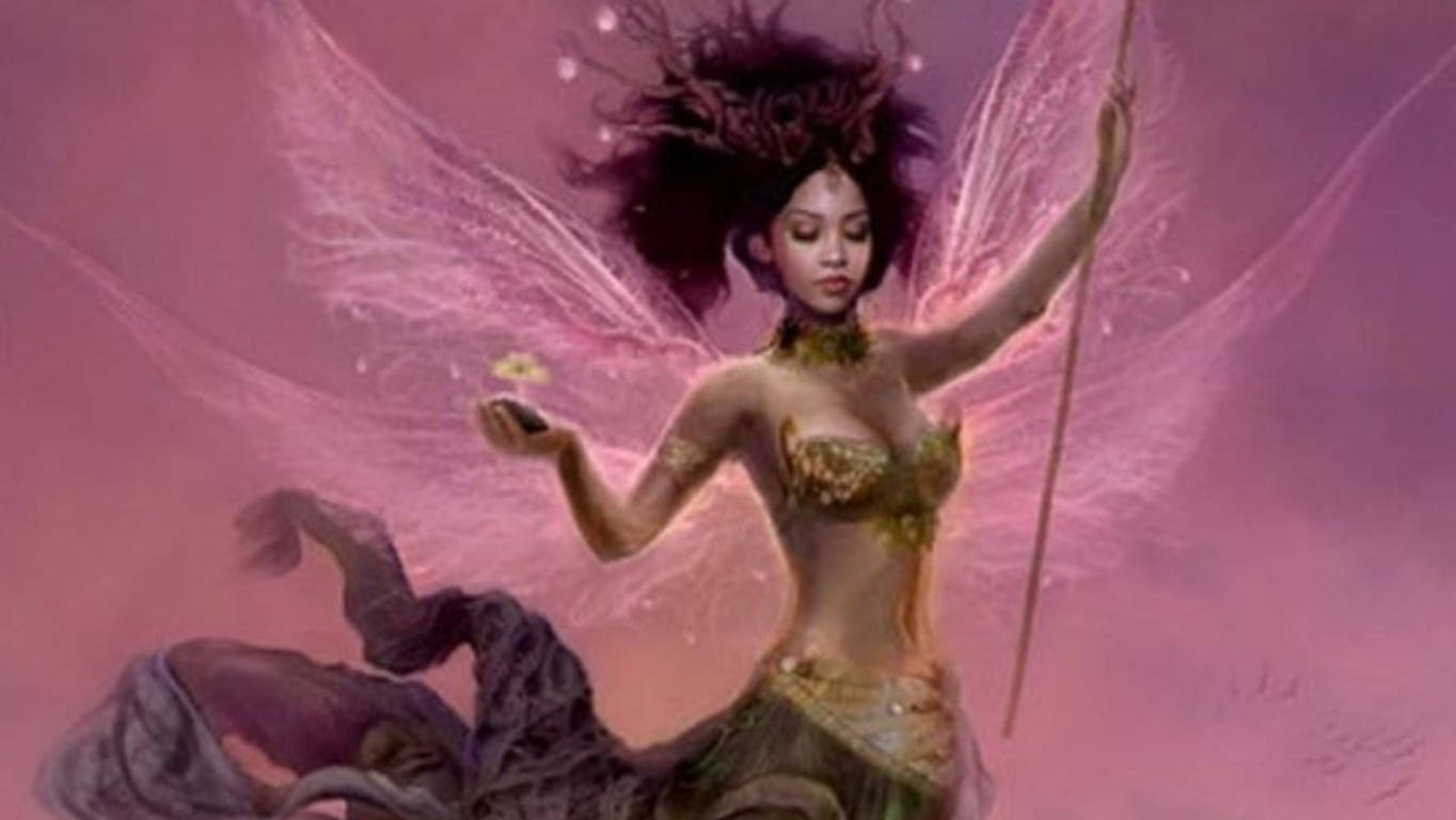 Earth Pink Fairy Background