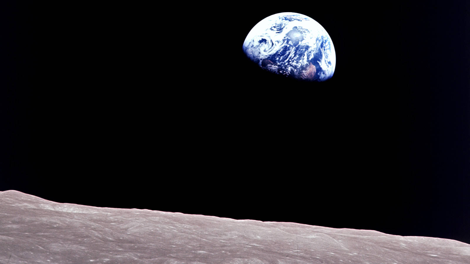 Earth Rise Moon Surface Apollo 8 Background