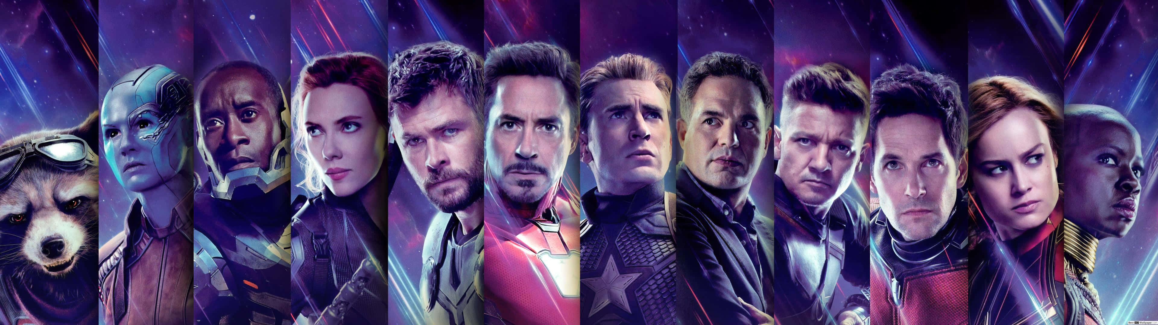 Earth's Mightiest Heroes Stand Together Background