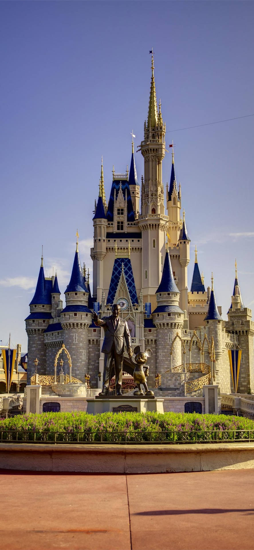 Earth-toned Disney Castle Ground