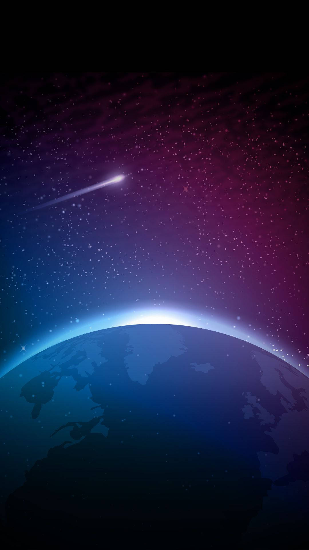 Earth Vector Art Space Phone Background