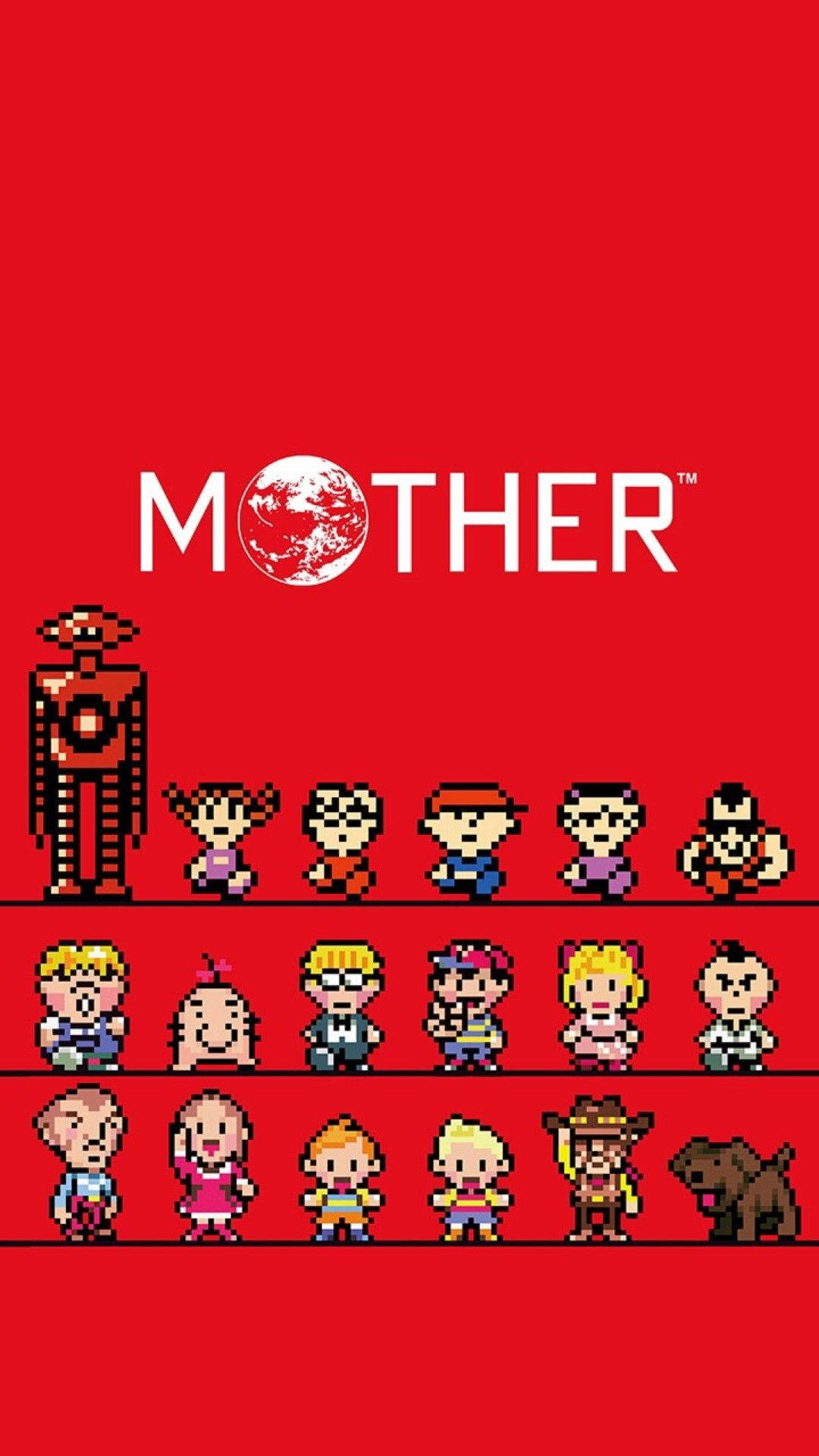 Earthbound Mother Logo Fan Art Background