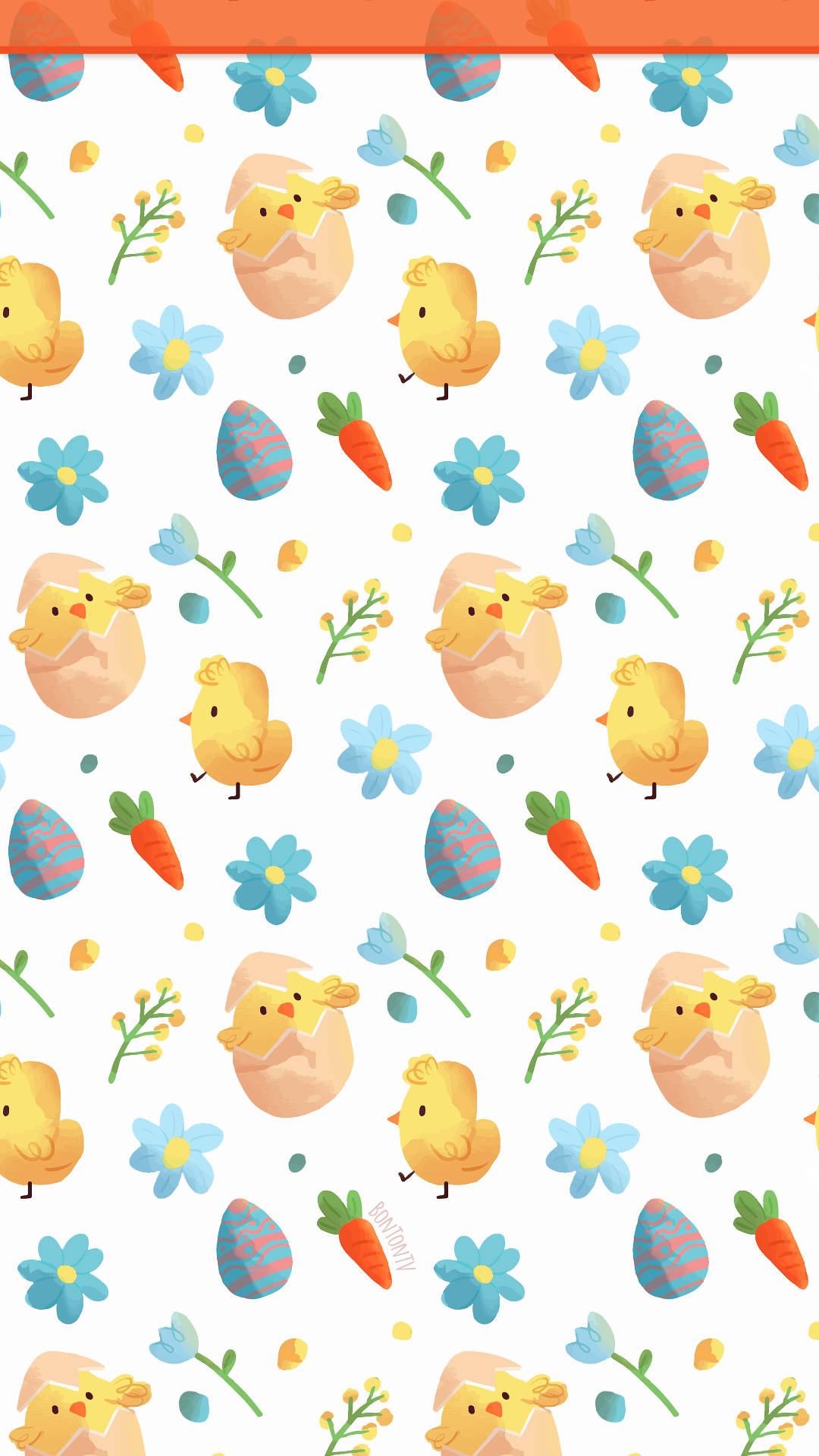 Easter Baby Chicks Phone Background