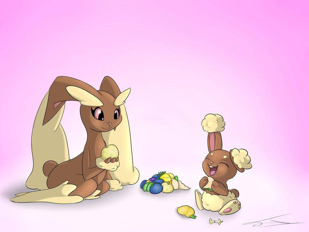 Easter Bunny And A Lil Bunny By Sassy