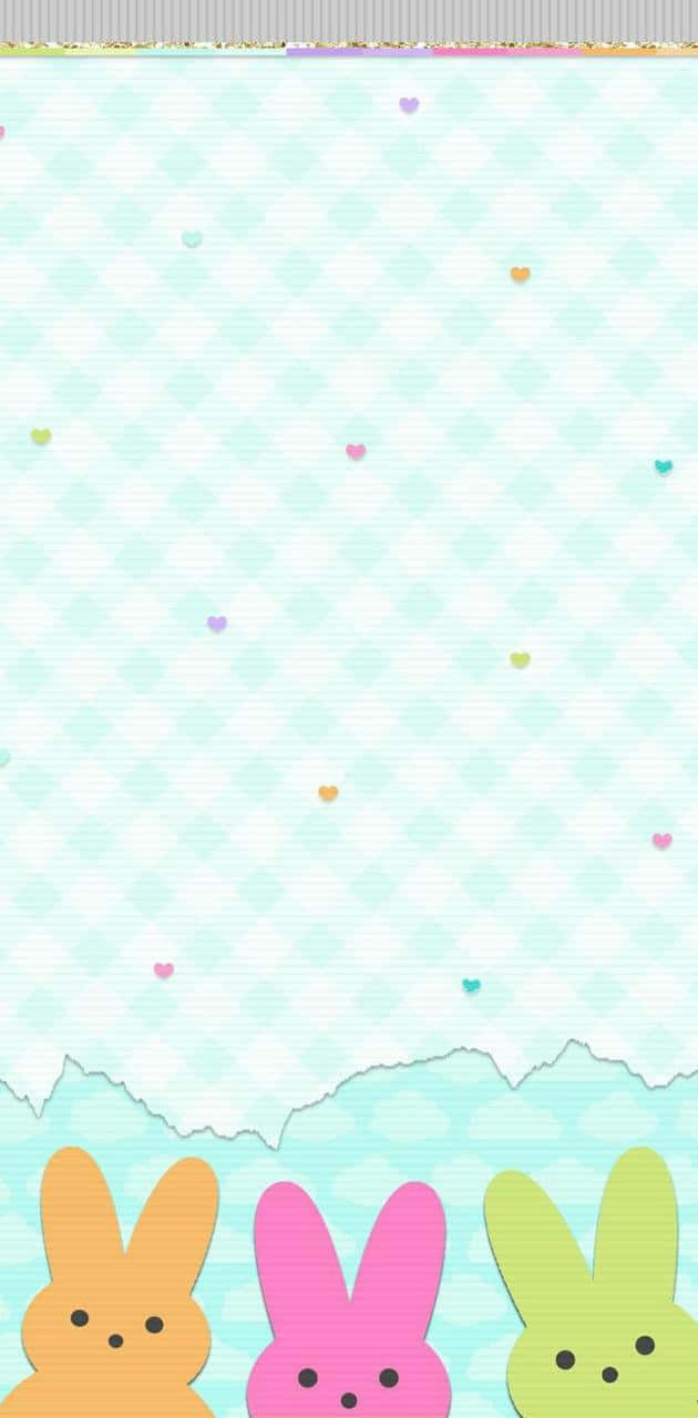 Easter Peeps Bunny Background Background