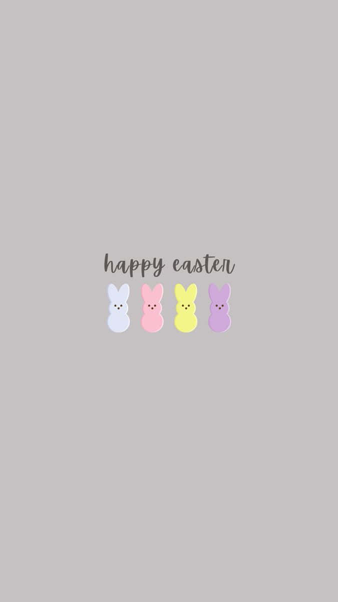 Easter Peeps Greeting Card Background