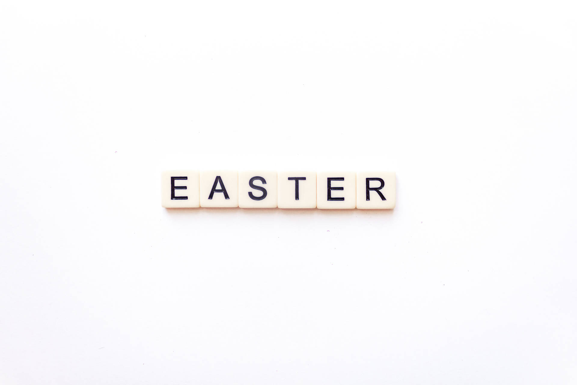 Easter Scrabble Letters Background